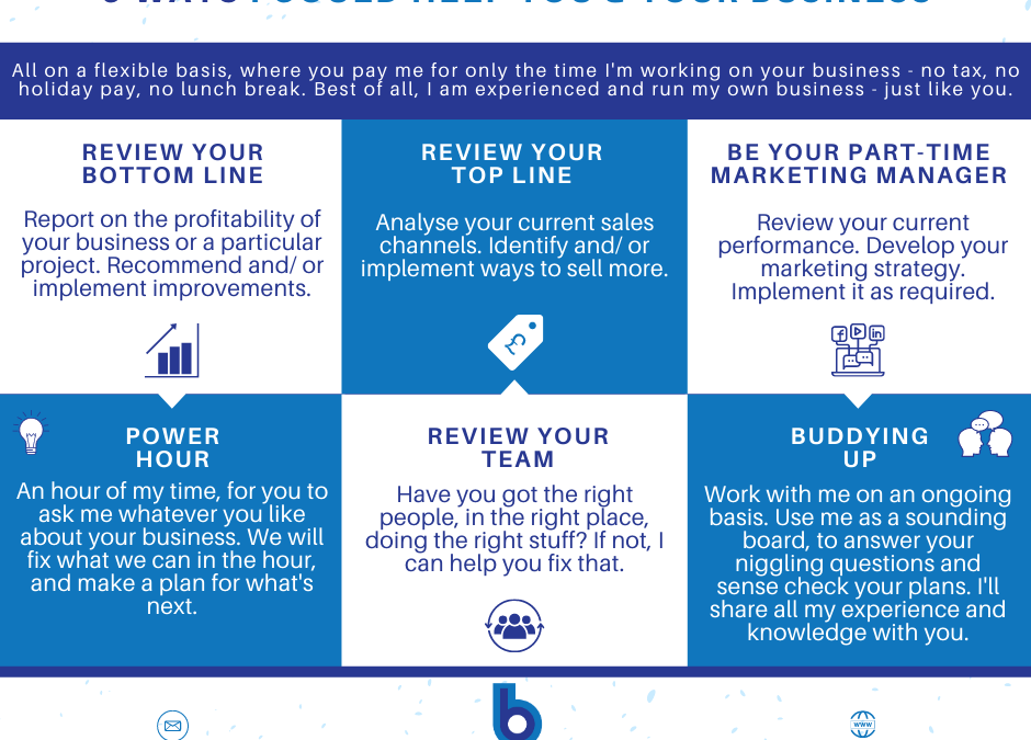 6 ways I could help you and your business